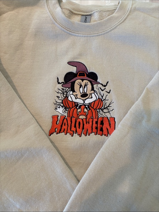 Tops - Halloween Minnie Witch Sweatshirt -